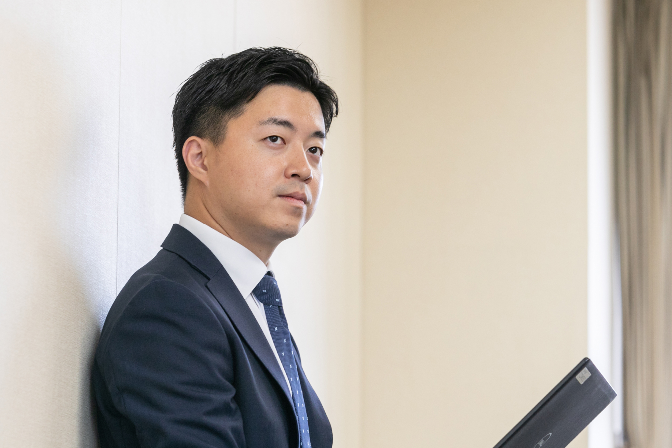 長野県信連法人営業について語る男性職員