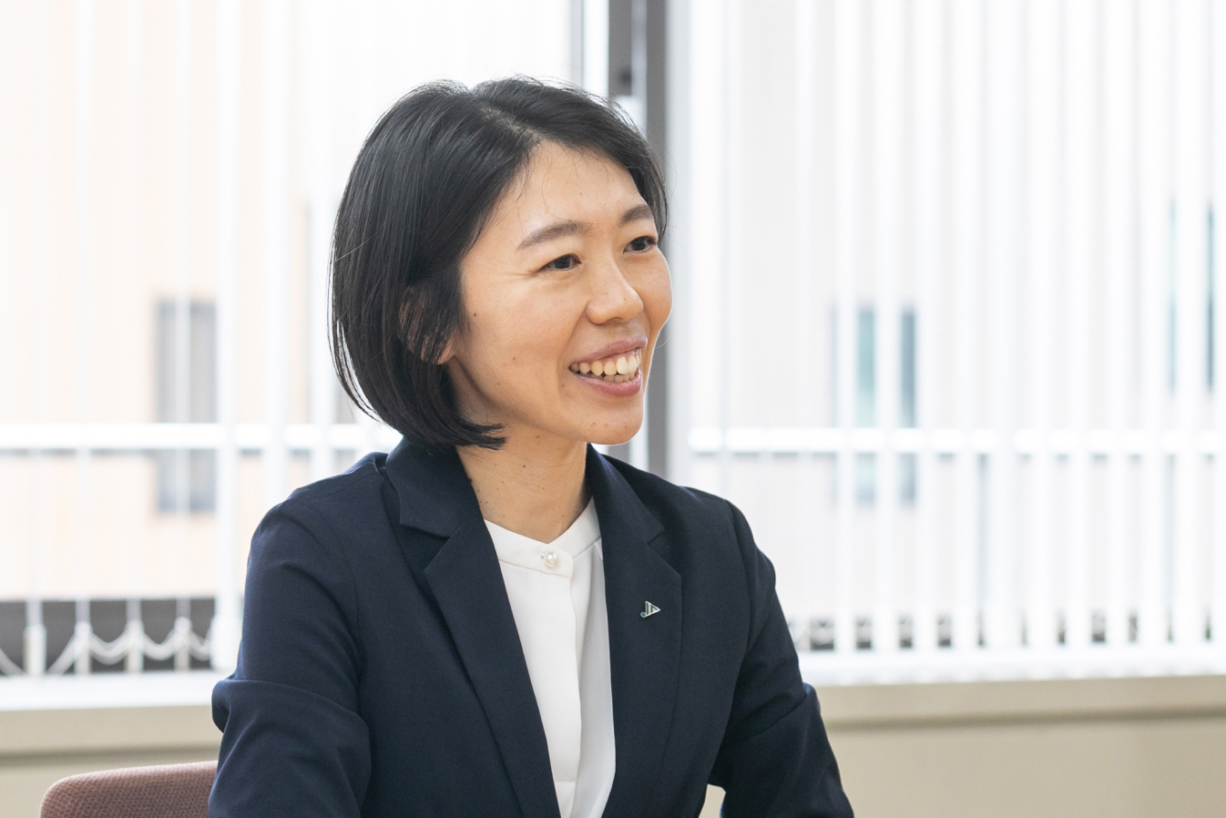 長野県信連指導相談について語る女性職員